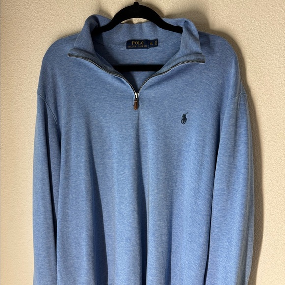 Ralph Lauren Men's Light Blue Zip-Up Sweater Vintage! - Picture 1 of 3